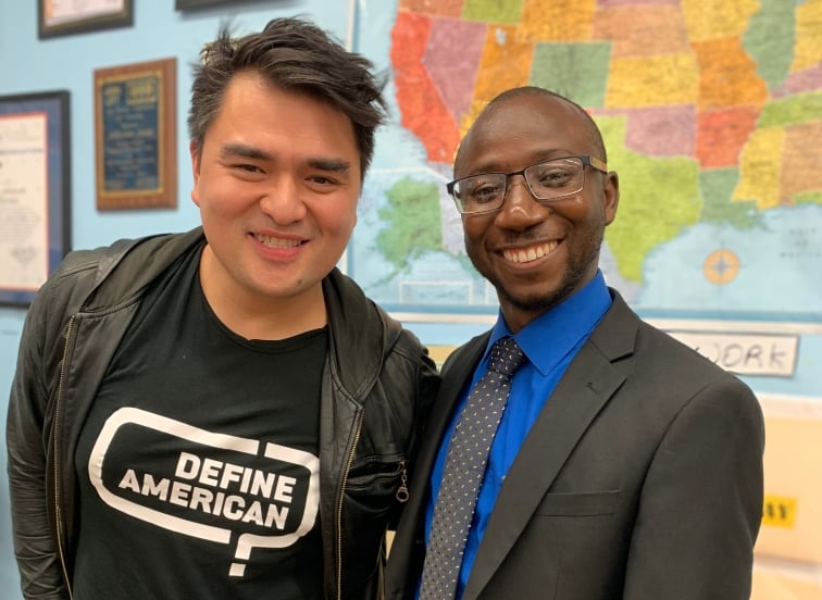 Jose Antonio Vargas and Alhassan Susso